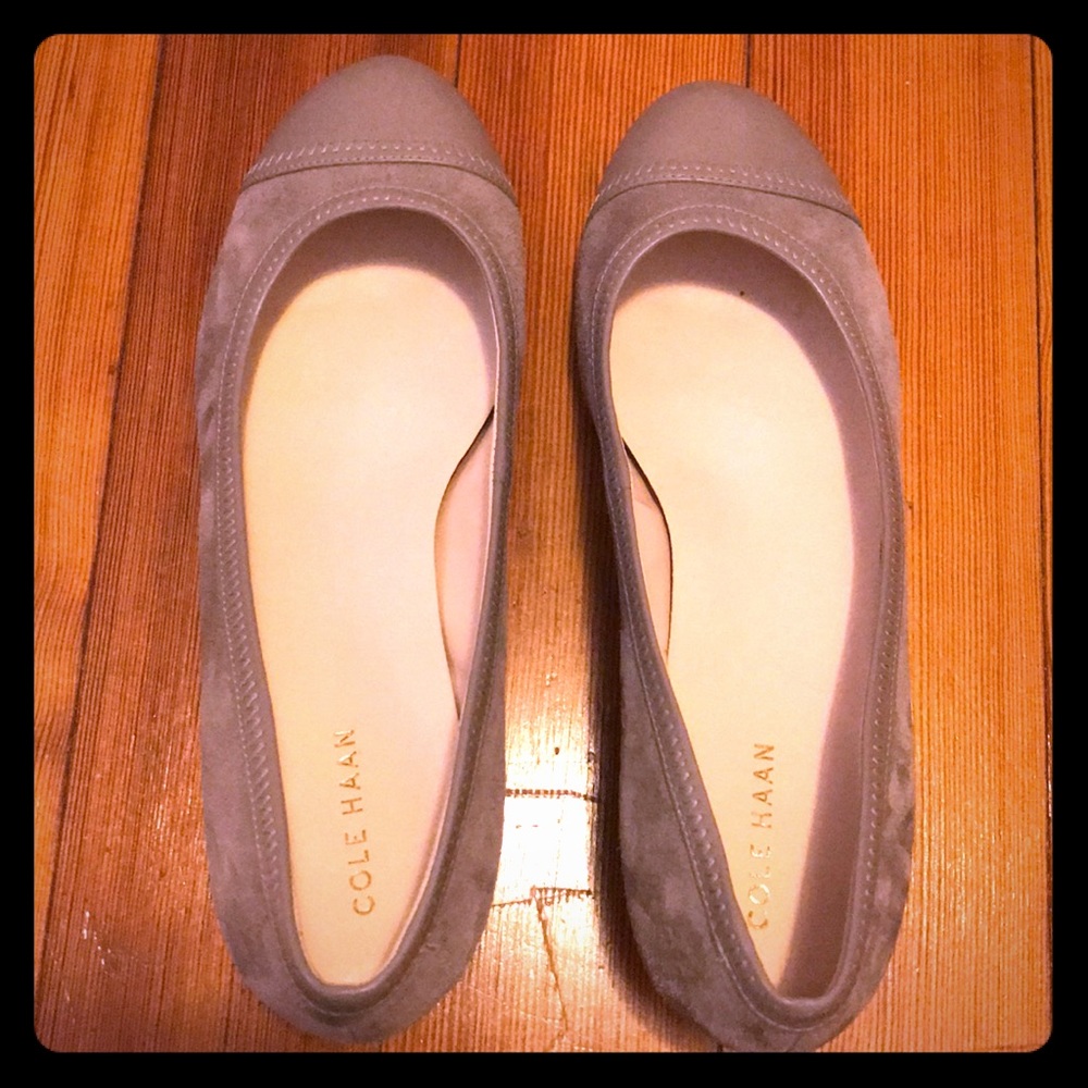 Brand new Cole Haan wedge heel ballet shoes
